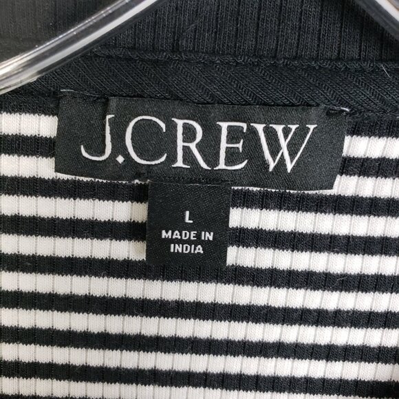 NWOT J.Crew Vintage Rib Knit Lady Jacket in Stripe sz L Nautical Preppy Classic - Picture 4 of 16